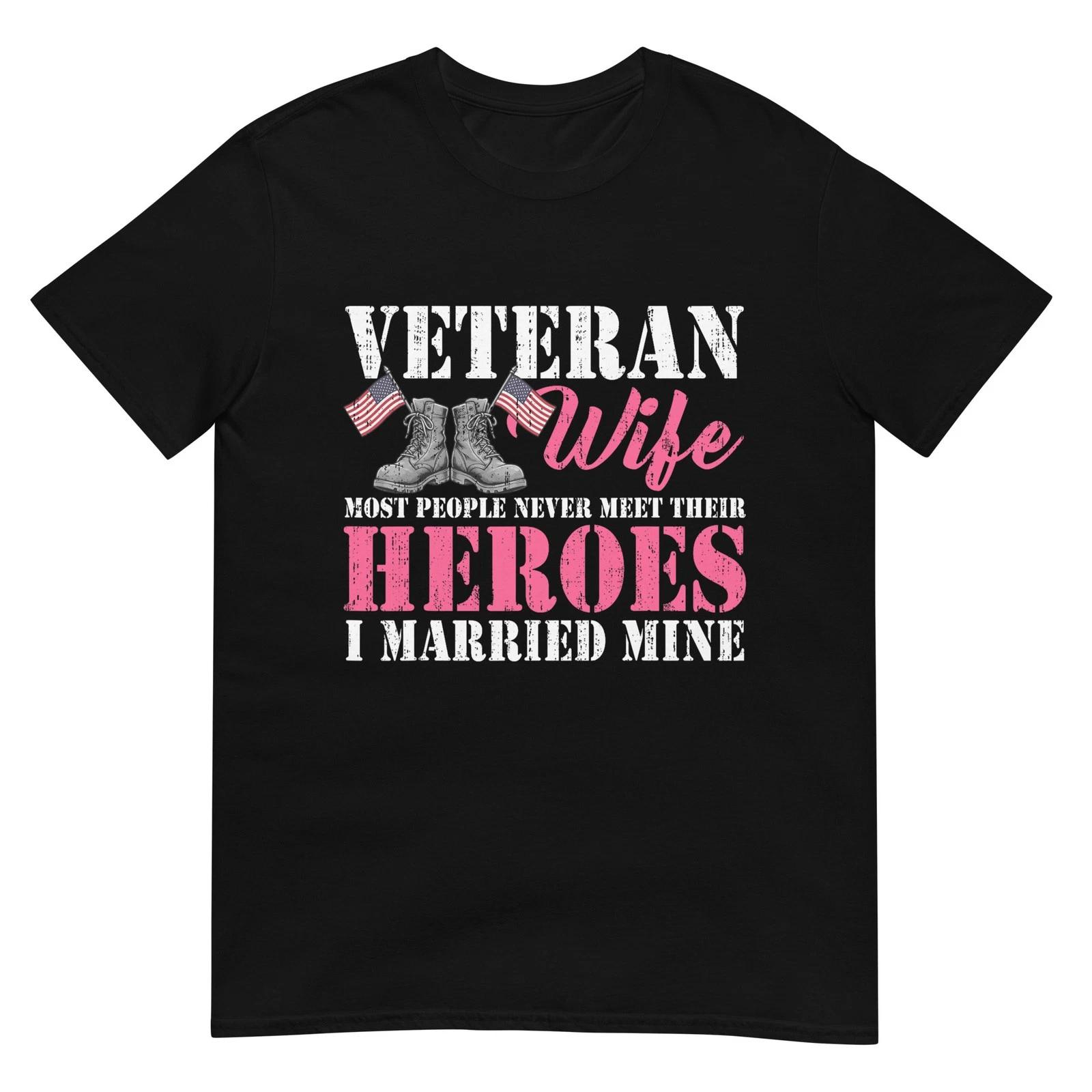 Veteran Wife Married Mine Proud Military Husband Veteran Day T-Shirt 3XL