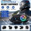 Y12 Bluetooth 5.4 Motorcycle Helmet Headset Waterproof MP3 Music Player Speaker FM Radio Earphone Wireless Hands-free Call Phone Kit