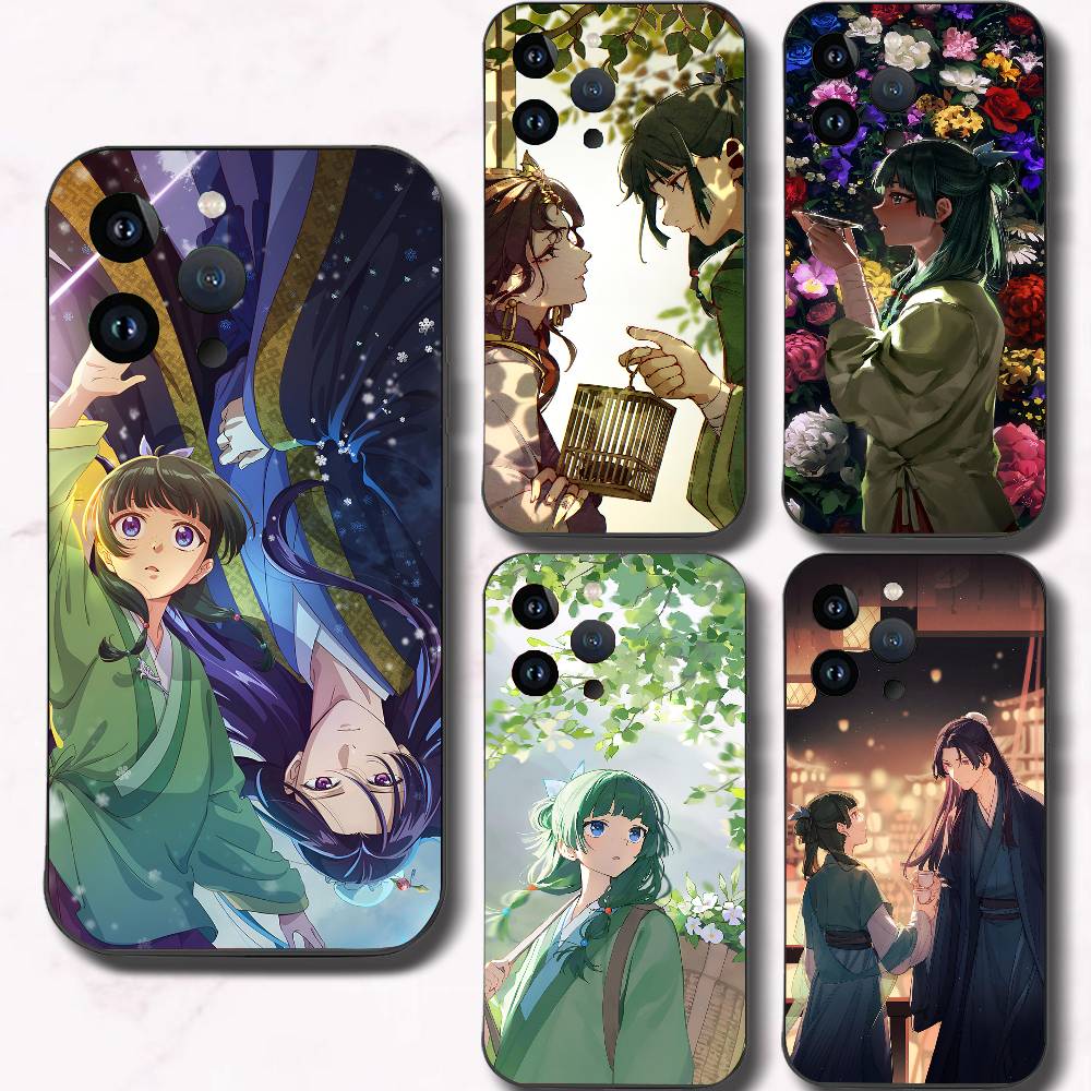 The Apothecary Diaries Anime Phone Case Black Silicone Soft Shell For IPhone 17 16 15 14 13 12 11 Air Pro Max Plus Hot Sale