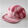 Washed Cotton Tie Dye Flat Brim Baseball Cap for Men and Women Everyday Wear Casual