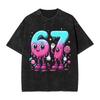 Six Seven Funny 67 Meme Tshirt Summer Streetwear Tshirts Cotton Hip Hop Tshirt For Male Shortsleeve Simple Tops