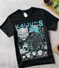 Camiseta de Anime Neon Genesis Evangelion Unidade Eva 01 Japonesa Preta Todas as Sizes
