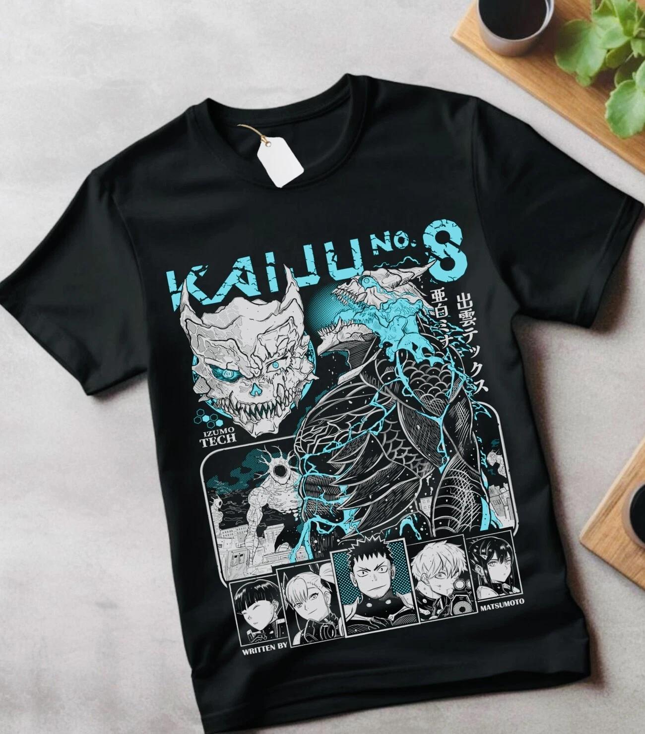 

Футболка Kaiju no 8 Мина Сиро кайдж Подарок Манга Лучший Аниме Графическая футболка подарок Футболка 3XL