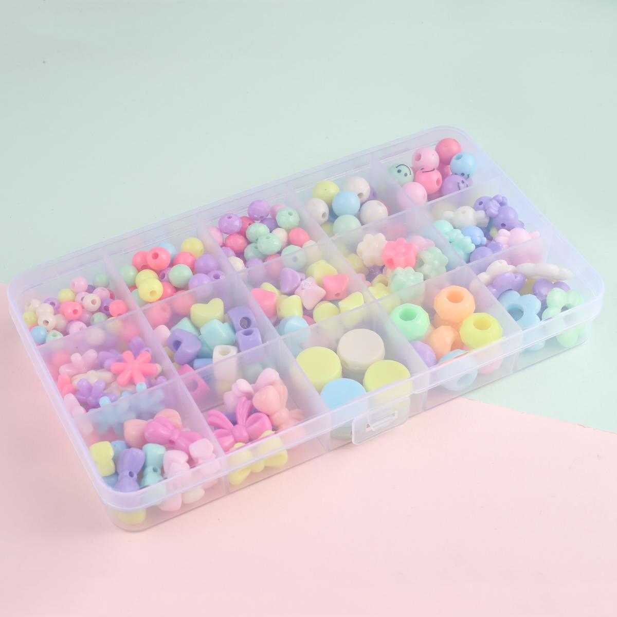 

1 коробка наборов цветных акриловых бусин, мягкая керамика в стиле бохо, полимерная глина, бусины для самостоятельного изготовления украшений, подарок на день рождения для девочек и мальчиков, на Рождество и Новый год 1Box