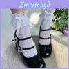 Lolita Lace Trim Socks With Breathable Nylon For Cute Summer Fashion