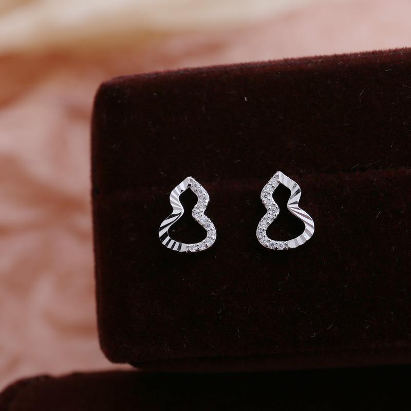 Xikong Gourd Earrings for Women Simple Fashion Niche Versatile Earrings New Exquisite Chinese Style Earrings