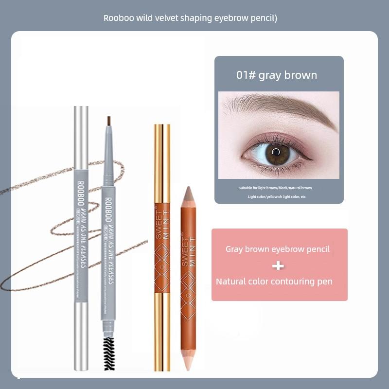 Eyebrow Pencil for Men, Natural-Looking Eyebrow Pencil, Wild Eyebrow Shaping Tool, Dual-Ended, Long-Lasting, Beginner-Friendly