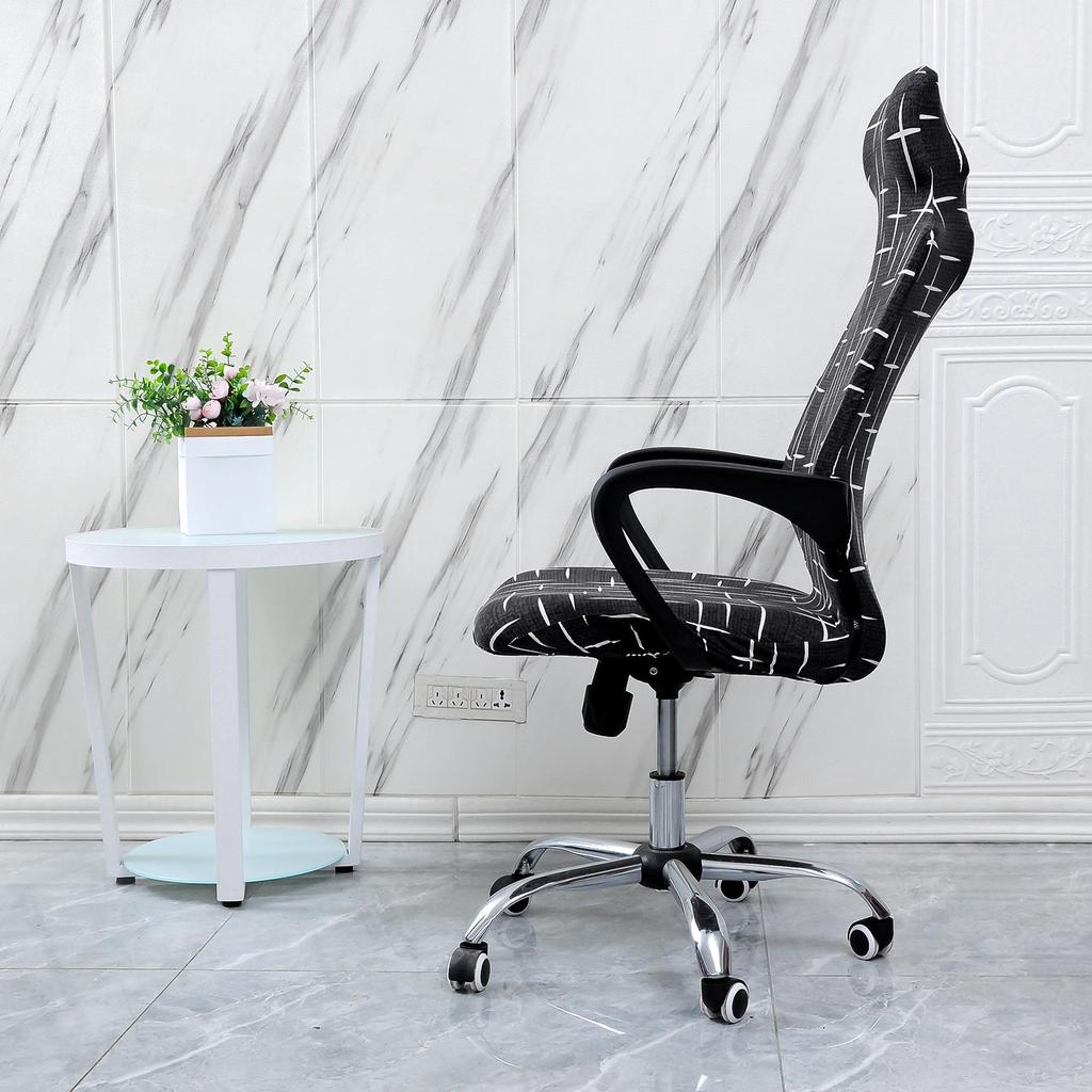 Stretchy Game Chair Cover Printed Soft Arm Rest Cover for Dinning Chair Rotating Chair