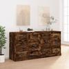 Buffet - Exclusive House - 2 Pieces - Smoked Oak - Engineered Wood, Large Storage