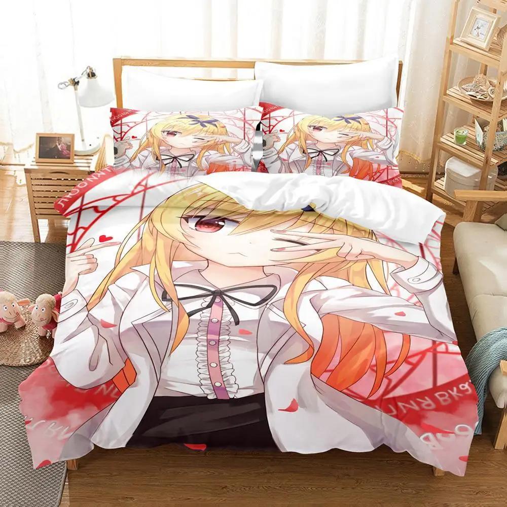 3D Anime Arifureta From Commonplace To World's Strongest Bedding Set Duvetcover Quilt Cover Pillowcase Comforter King Queen Size