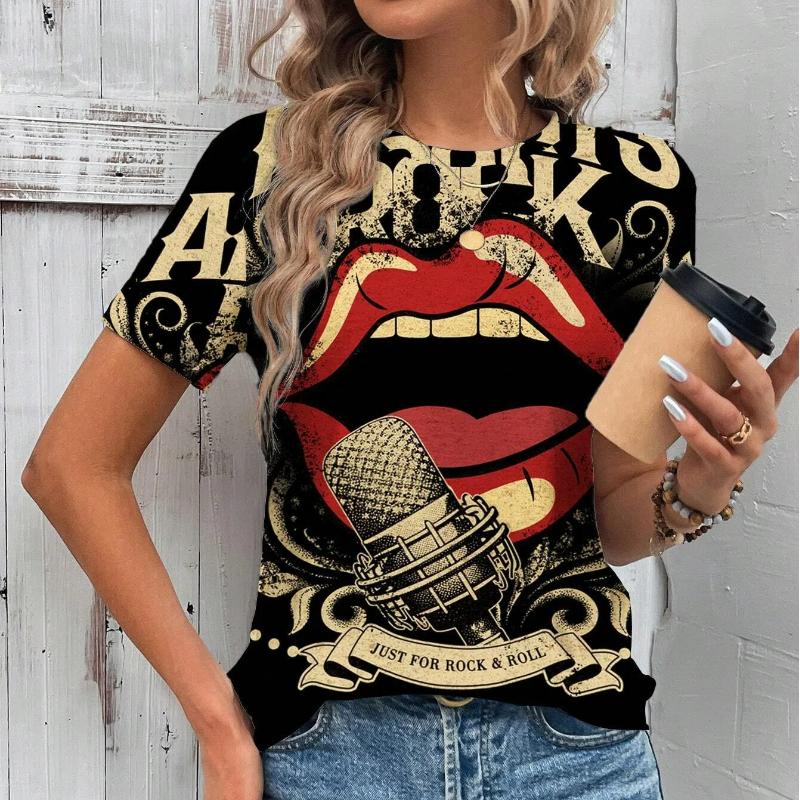 

Летняя женская футболка Harajuku с забавным принтом, с коротким рукавом и круглым вырезом, модная повседневная футболка большого размера с коротким рукавом, топы, одежда 3XL