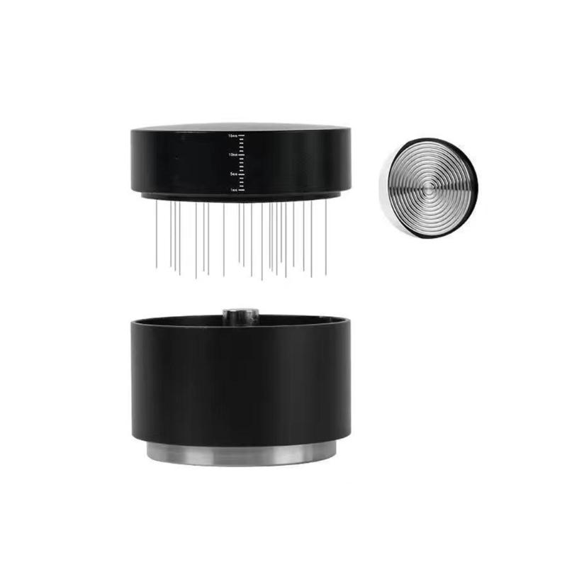 Convenient And Portable Coffee Powder Tamper With Leveling Base Coffee Distribution Tool For Even Extraction