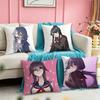 YYandere SSimulator Ayano Aishi Square DoubleSided Printed Pillow Case Bedroom Bedside Pillow Sofa Cushion Cover
