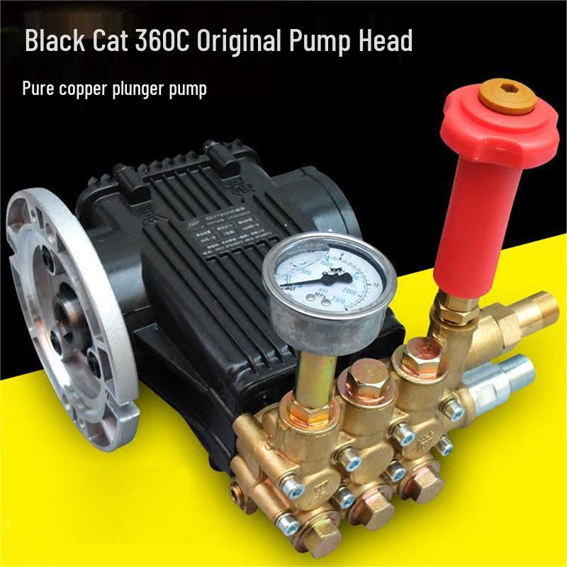 Black Cat QL360C380C Mycí stroj na auto Tříválcová pístová hlava čerpadla (BZ018)