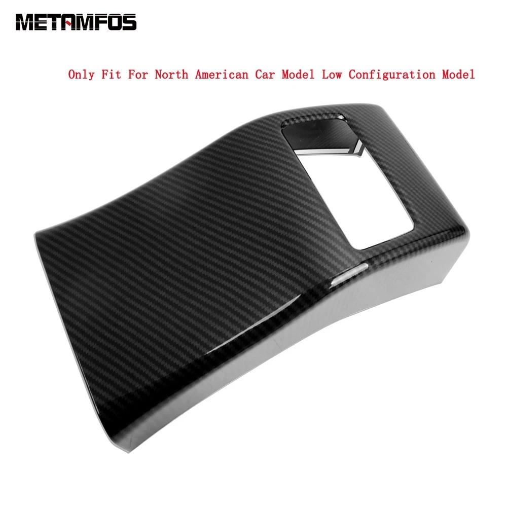 For Toyota Corolla Sedan - 2024 Carbon Fiber Armrest Box Rear Air Condition Vent Outlet Cover Trim Interior Accessories