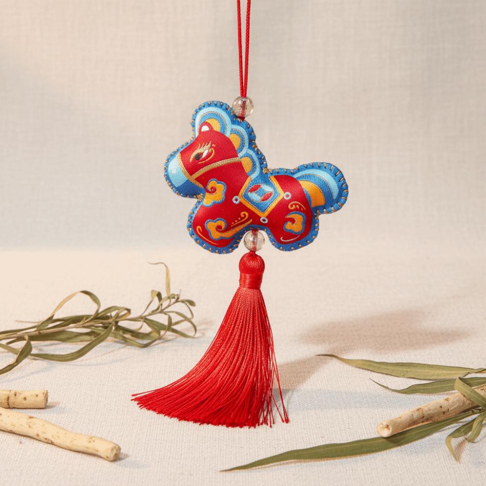Chinese Style Dragon Boat Festival Sachet Bag Double Sided Hanging Sachet Pendant  Home Decor