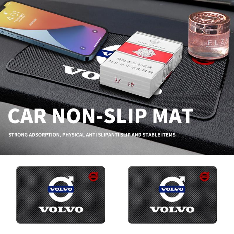 Tapete Antiderrapante de Silicone para Carro Painel Interno Emblema de Carro Almofada Adesiva Para Volvo Rdesign S80L XC60 XC90 S40 S60 S80 V40 V50 V60 V70