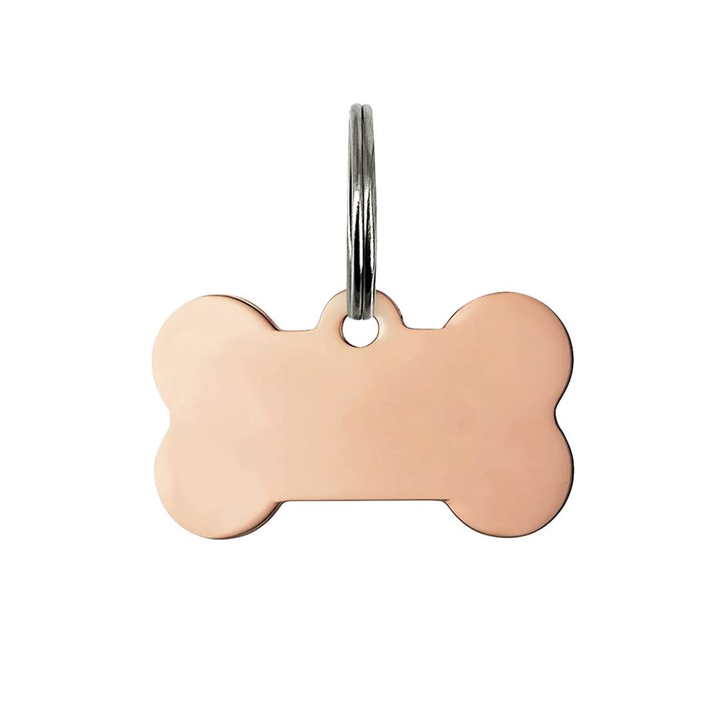 Haustierhalsband-Anhänger Schlüsselanhänger Anhänger Edelstahl Urlaubsgeschenk kleines Geschenk gravierter Metallanhänger