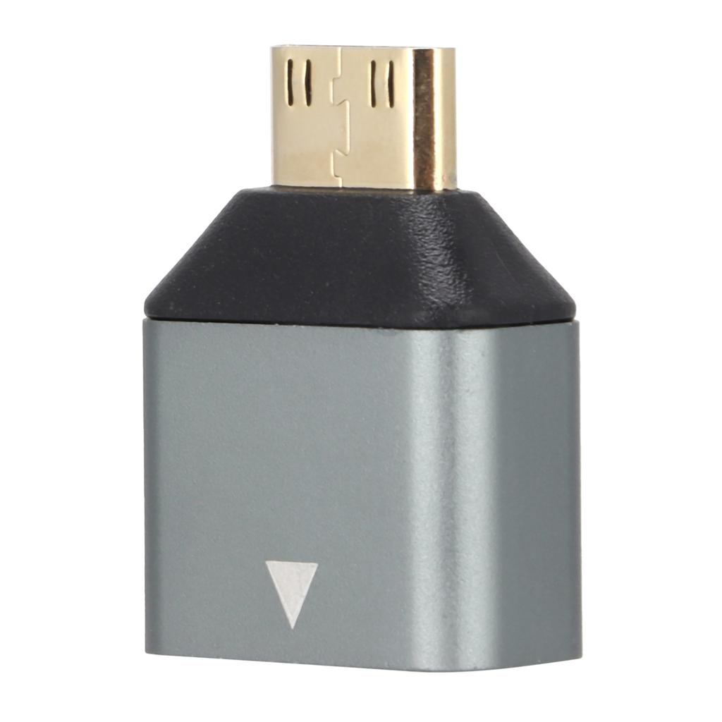 Mini HD Multimedia Interface Adapter Mini Male to Female Aluminum Alloy 4K HD Adapter
