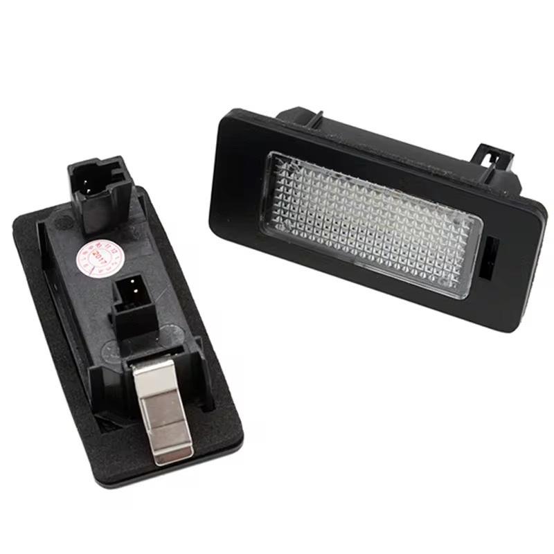 2pcs White LED License Plate Light Number Lights Lamps For VW Golf Plus Jetta MK6 Passat B6 B7 Polo Touareg Tiguan Touran License Plate Lights 2