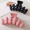 Head Clip Trendy Beautiful Strong Claw Large Size Eco-friendly Daily Styling Resin Solid Color Shark Clip Hair Accessories