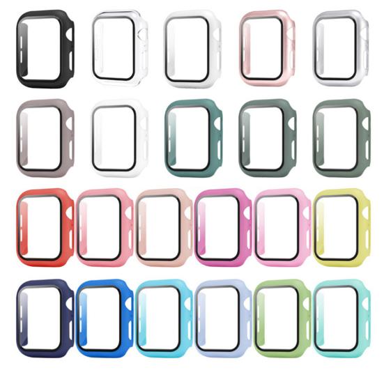 Watch Screen Protector Bubble Free Bubble Free PC Smart Watch Screen Protective Case for Apple Watch 6/SE