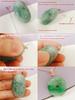 Jade Buddha Pendant with Silver Melon Seed Buckle, Suitable for Men and Women, 925 Silver DIY Jade Accessory
