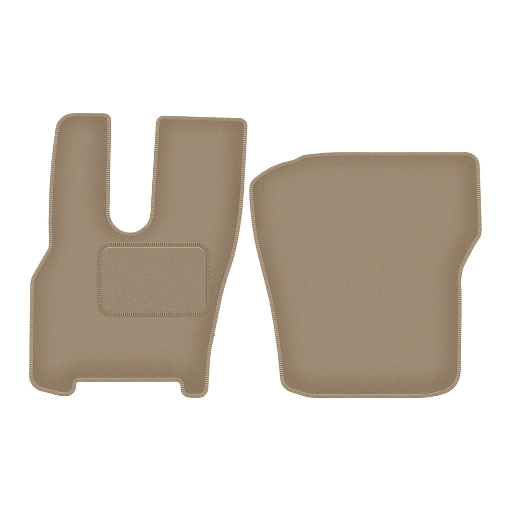 Dywaniki samochodowe welurowe do: DAF XG ciężarowy(prawy fotel pneumatyczny) (2022-) beżowe