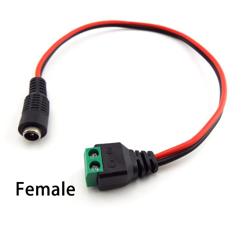 12V DC Male Female Plug Connector Extend Cable Wire for LED Light Strip CCTV Camera Accessories 5.5*2.1mm
