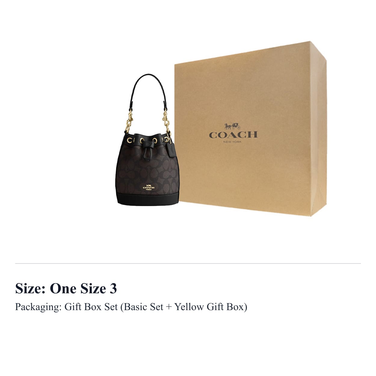 COACH Dempsey PVC With Leather Bucket