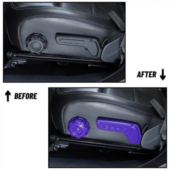 Sitzverstellung Schalter Knopf Dekor Abdeckung Zierleiste Für Jeep Wrangler JL 2018+ Lila