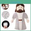 Brinquedos de Pelúcia de Jesus Bonecas Macias Recheadas | Presentes de Natal para Crianças Bebês | Salvador Religioso de Cristo