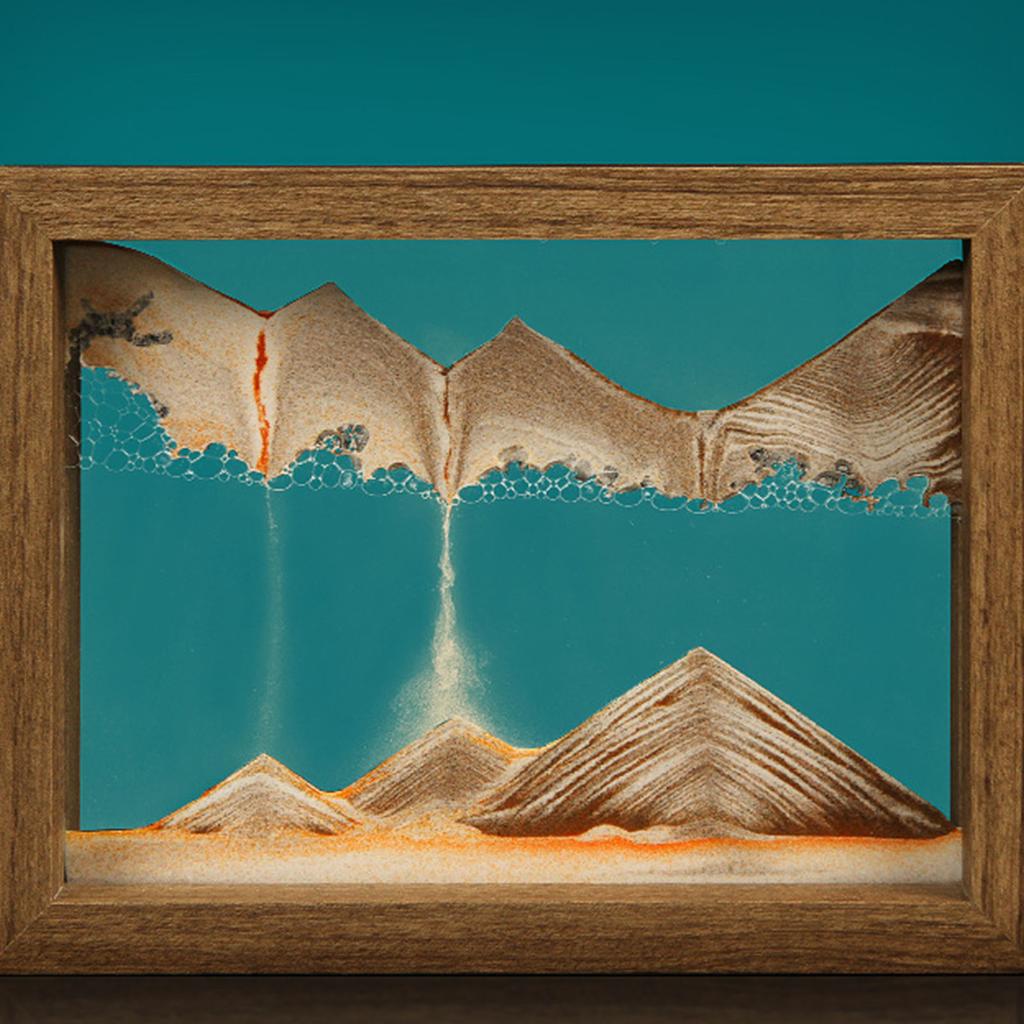 Wooden Frame Sand Hourglass Desktop Sand