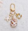 Natural Seashell Keychain Ornament