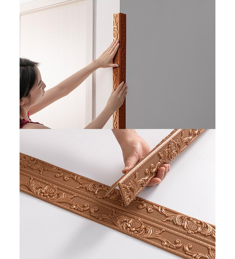 Selbstklebendes Kantenband -Für Decke Büro Lagerhalle Wohnzimmer Türrahmen- Einfache Montage Eckleiste Für Wände