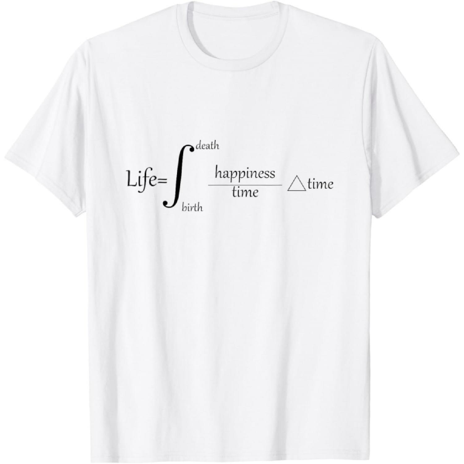 The Equation of Life Deep Engineering Integral Math Calculus T-Shirt S