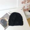 Crochet Slouchy Beanie Hat Handmade Knit Cutout Floral Skull Cap Cotton Knitted Breathable Summer Hats for Women