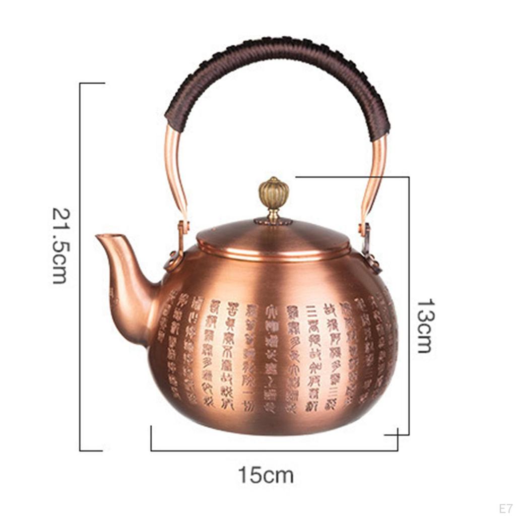 Měděná konvička Kávová konvice Vodní bojler Džbán Čajovar Odolné Kung Fu čajové oblečení pro milovníky