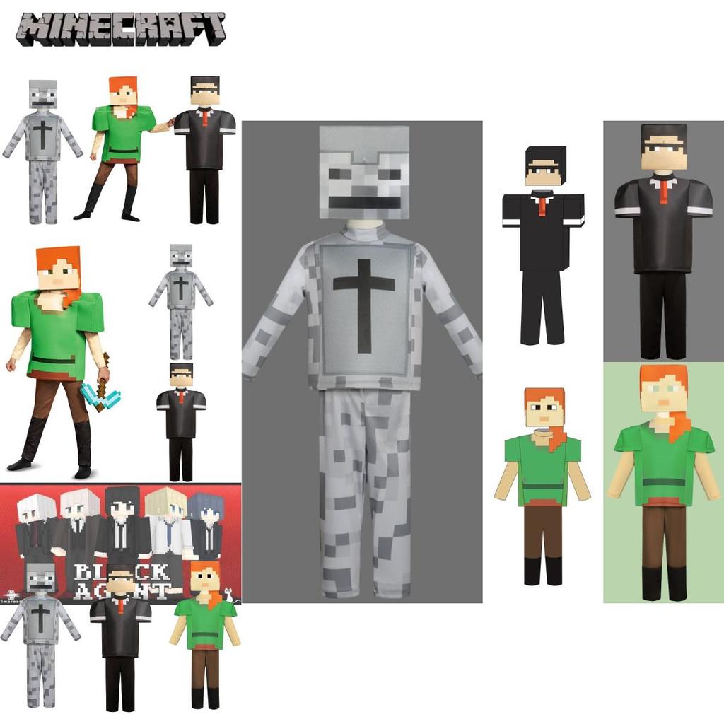 Minecraft Kinder Strapazierfähiger Polyester Alex Anzug Cosplay Spiel Performance Kleidung Für Halloween Weihnachten Requisiten