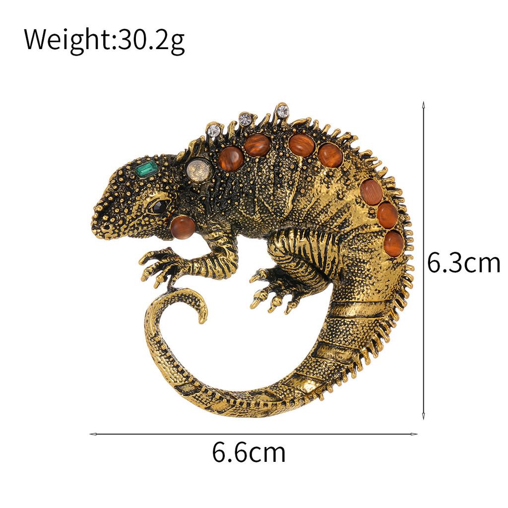 Vintage Lizard Animal With Zinc Alloy Decor For Women And Men