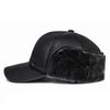 Mens Brand Winter Baseball Caps with Earflaps Warm Caps for Men Dad Hat Trucker Cap