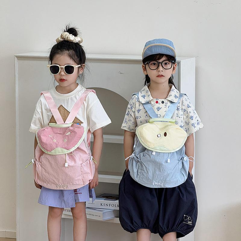 Borsa a Spalla Doppia - Estiva Leggera e Fresca Zainetto Frutta per Bambini - Zaino per Bambini Unico con Coulisse