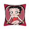 Cute Cartoon Girl BBetty Boops Square Pillow Cases Cushion Covers Creative Zippered Decor Pillowcover for Home xcm