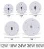 LED Ring PANEL Circle Light SMD 50W 36W 24W 18W 12W  LED Round Iling Board Circular Lamp Board AC 220V 230V 240V LED Light