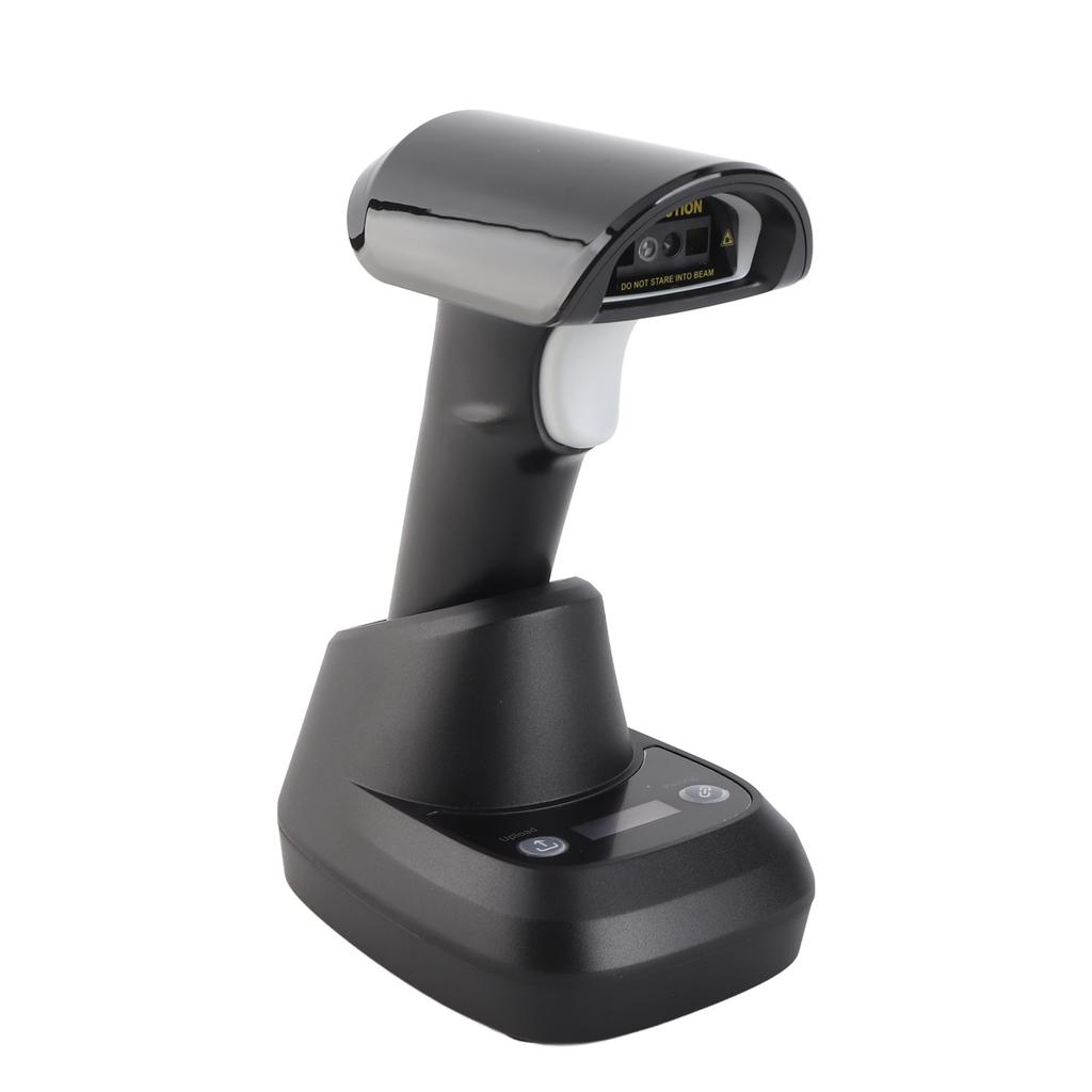 Wireless 2D 1D Barcode Scanner BT 2.4G USB Wired Connection High Speed Scanning with OLED Display for Paper and Screen