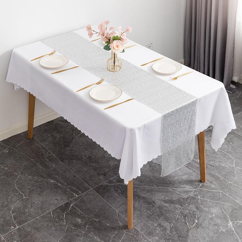Sequin Modern Table Runners for Wedding Decoration Christmas Birthday Party Home Tea Table Cover