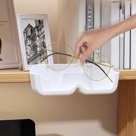 Glasses Storage Box Wall-Mounted No Drilling Design Space Saving Glasses Organizer for Myopia Glasses Sunglasses