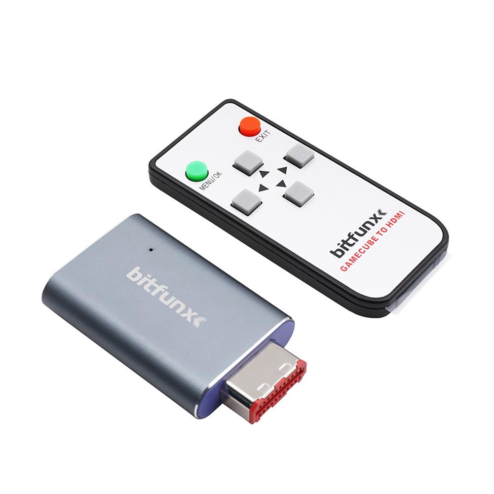 HDMI-Compatible Adapter Converter with Remote Line Doubler Digital To HDMI-Compatible Metal Converter for Gamecube NGC Console