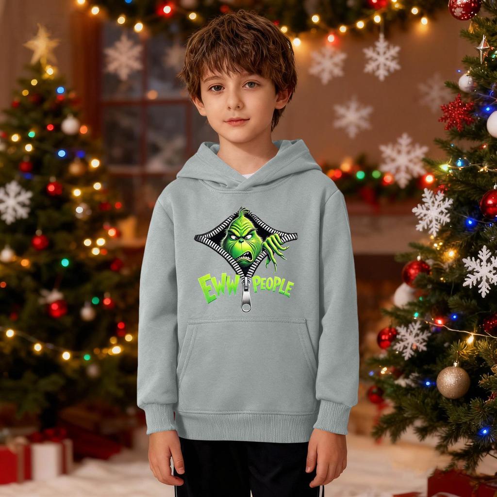 Vánoční mikina Chlapci Dívky Ošklivá Vánoční košile Crewneck Batole Dlouhý rukáv Pulovr Outfit Topy