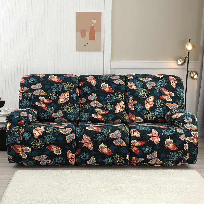 8-Pieces Recliner Sofa Covers Stretch Reclining Couch Covers for 3 Seats Reclining Sofa Slipcovers Furniture Protector Washable 3 Seater 10730₽